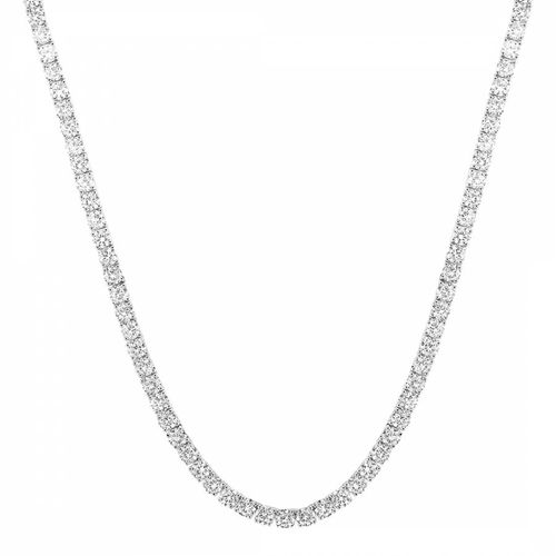 Silver Cz Necklace - Stephen Oliver - Modalova