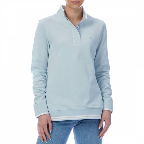 Pique Cotton Button Up Sweatshirt - Crew Clothing - Modalova