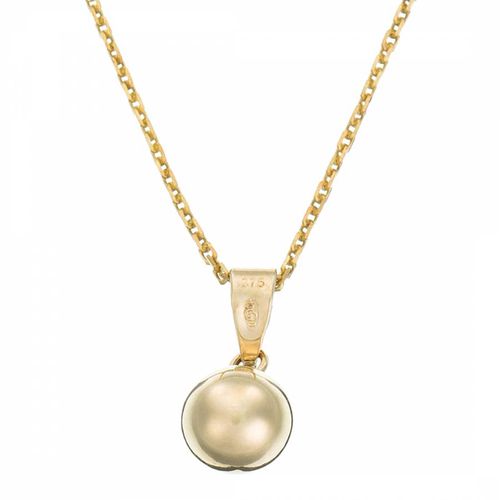 Gold Ball Detail Pendant Necklace - Or Eclat - Modalova