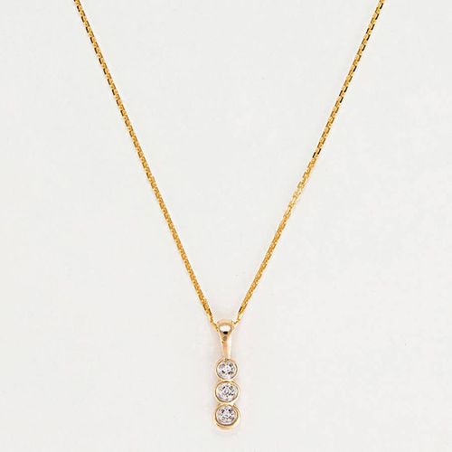 Mini Trilogy' Circle Hoop Pendant Drop Necklace - Le Diamantaire - Modalova