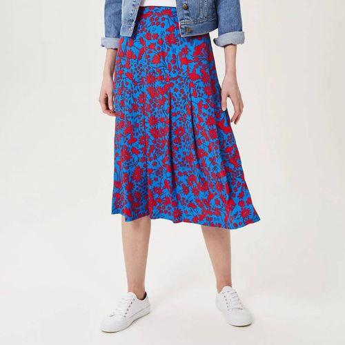 Blue/Red Diane Floral Skirt - Hobbs London - Modalova
