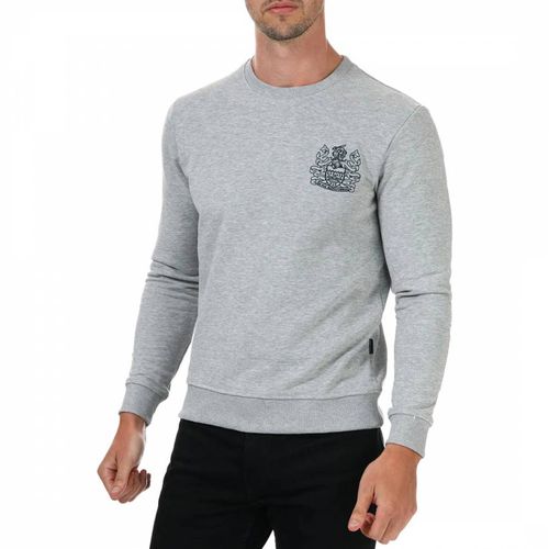Grey Crest Logo Cotton Sweatshirt - Aquascutum - Modalova