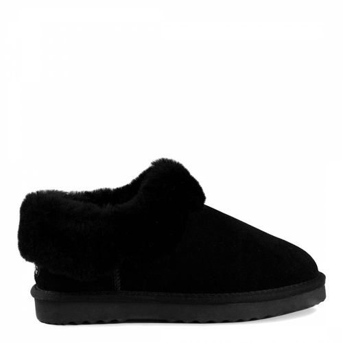 Black Suede Coogee Slippers - Aus Wooli - Modalova