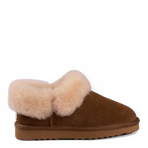 Tan Coogee Traditional Ankle Slipper - Aus Wooli - Modalova