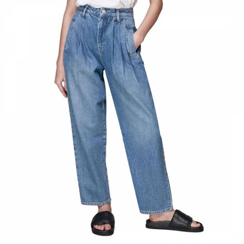 Blue Authentic Pleat Front Jeans - WHISTLES - Modalova