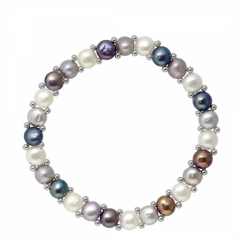 Multi Row Fresh Water Pearl Necklace 3-4mm - Mitzuko - Modalova