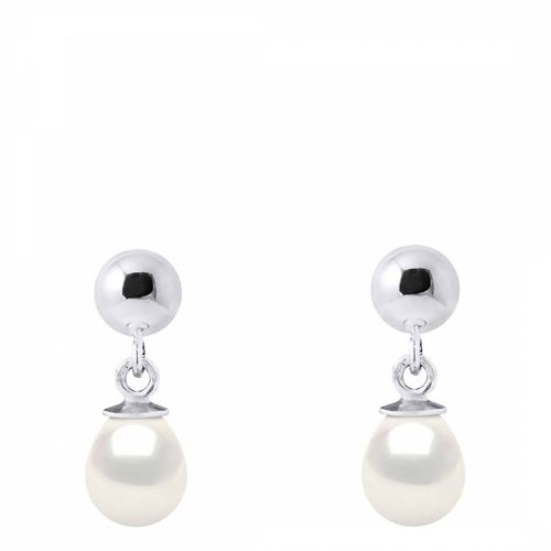 Silver Drop Freshwater Pearl Earrings 6-7mm - Atelier Pearls - Modalova