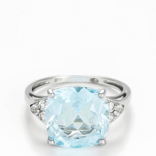 Silver Blue Light Diamond Ring - Le Diamantaire - Modalova