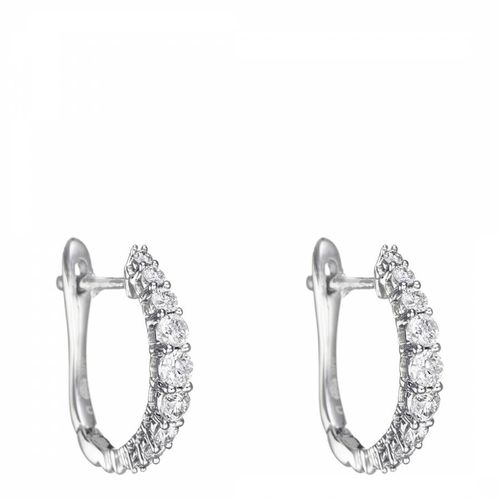 Silver Euphoria Diamond Earrings - Le Diamantaire - Modalova
