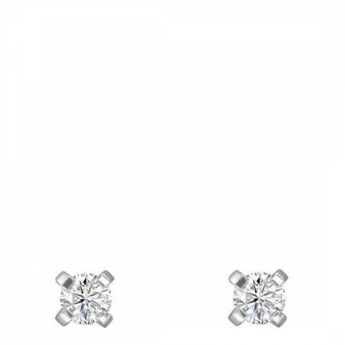 Silver Chip Stud Diamond Earrings - Le Diamantaire - Modalova
