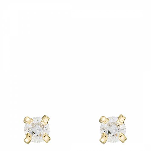 Gold Single Diamond Earrings - Diamantini - Modalova