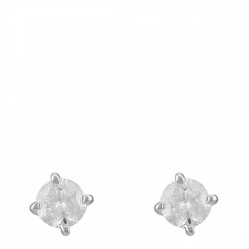 Silver Single Diamond Earrings - Le Diamantaire - Modalova