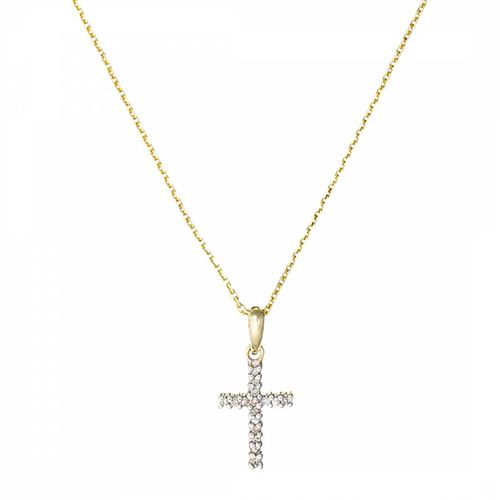 Cross Of Happiness Diamond Pendant Necklace - MUSE - Modalova