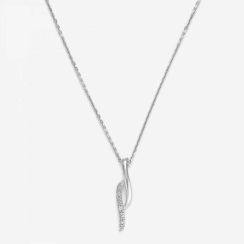 Silver 'Life' Diamond Pendant Necklace - Le Diamantaire - Modalova