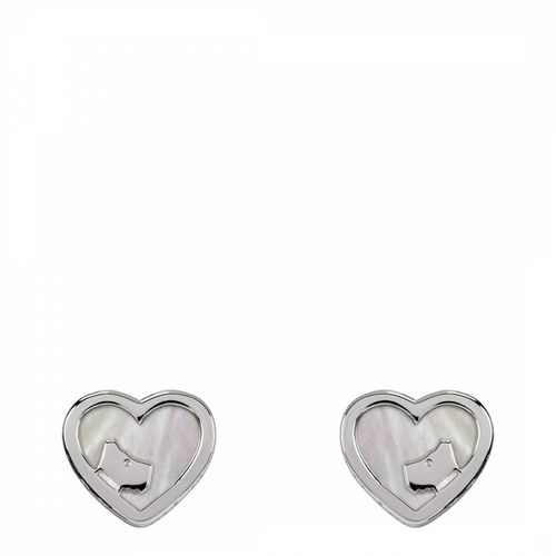 Sterling Love Heart & Dog Stud Earrings - Radley - Modalova