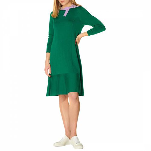 Dark Green Jenna Wool Blend Dress - L K Bennett - Modalova