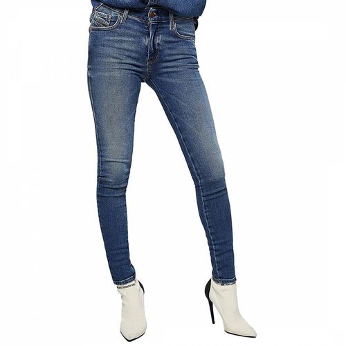 Blue Slandy Skinny Stretch Jeans - Diesel - Modalova