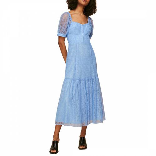 Blue Lace Corset Dress - WHISTLES - Modalova