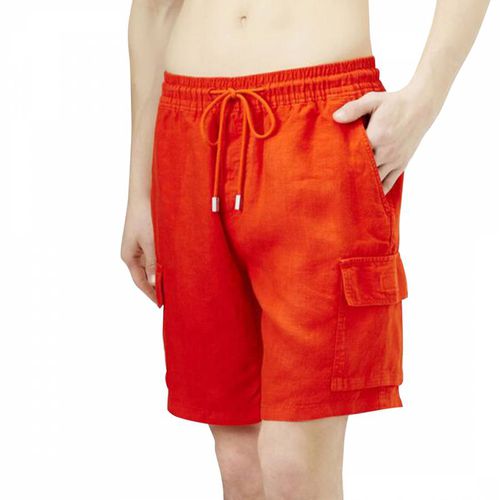 Orange Baie Linen Shorts - Vilebrequin - Modalova