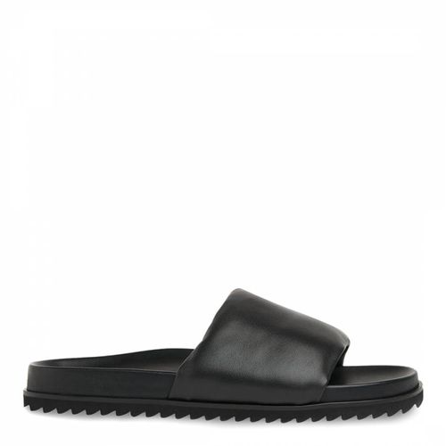 Black Aiden Leather Slider Sandals - WHISTLES - Modalova