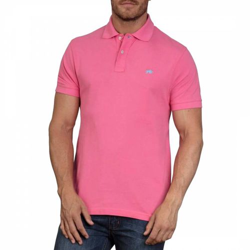 Pink Signature Cotton Polo Shirt - Raging Bull - Modalova