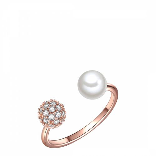 Rose Gold Pearl Ring - Perldesse - Modalova