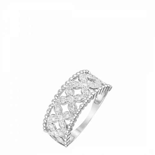 Silver "Dahlia" Ring - Diamond And Co - Modalova