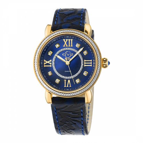Women's Blue/ Marsala Leather Watch 37mm - Gevril - Modalova