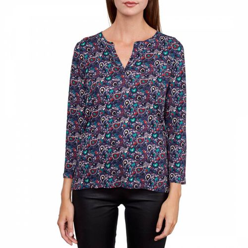 Multi Floral Linen Blend Top - Gerard Darel - Modalova