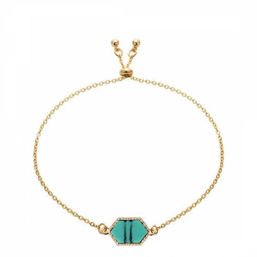 K Geometric Turquoise Bracelet - Liv Oliver - Modalova