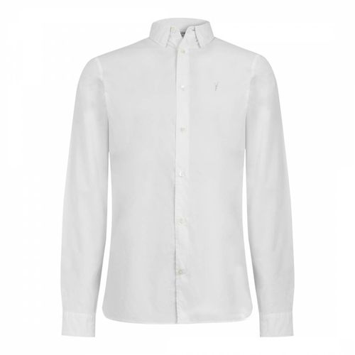 White Lindholm Cotton Shirt - AllSaints - Modalova