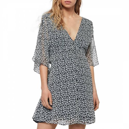 Grey Ivey Scatter Print Mini Dress - AllSaints - Modalova