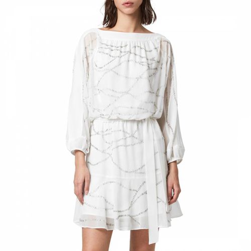 White Laci Embellished Mini Dress - AllSaints - Modalova