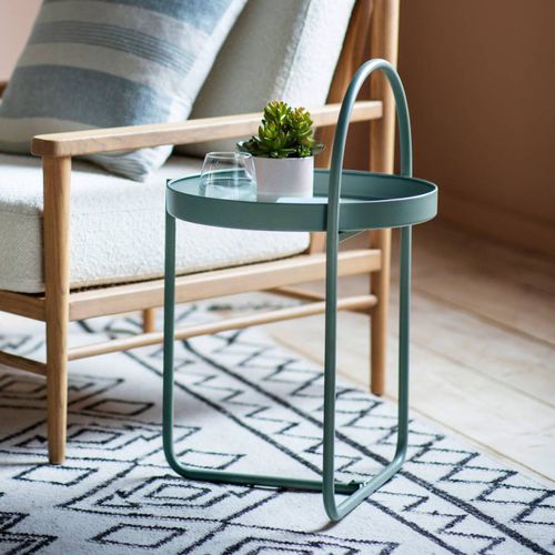 Mowden Side Table Teal - Gallery Living - Modalova