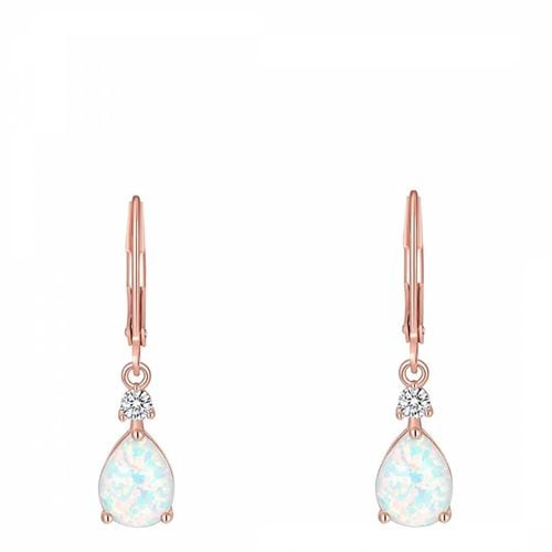 K Rose Gold Opal Drop Earrings - Liv Oliver - Modalova