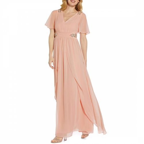 Blush Embellished Maxi Dress - Adrianna Papell - Modalova