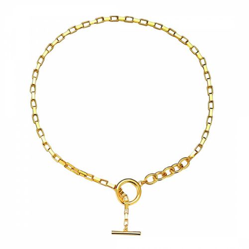 K Gold Toggle Lariat Necklace - Liv Oliver - Modalova