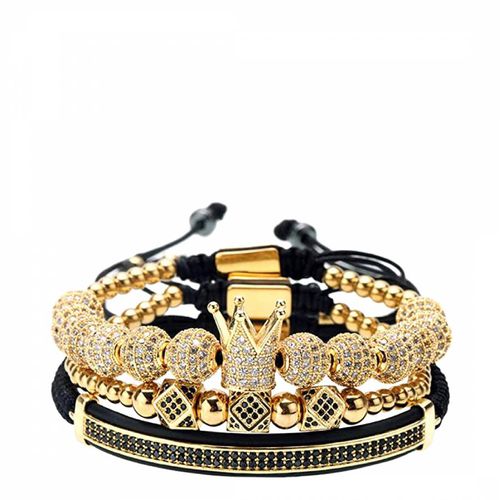 K & Black Embellished Bracelet Set - Stephen Oliver - Modalova