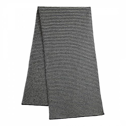 Black/Chalk Wool Striped Scarf - AllSaints - Modalova