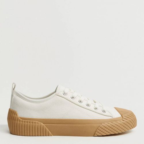 White Canvas Low Top Sneakers - Mango - Modalova