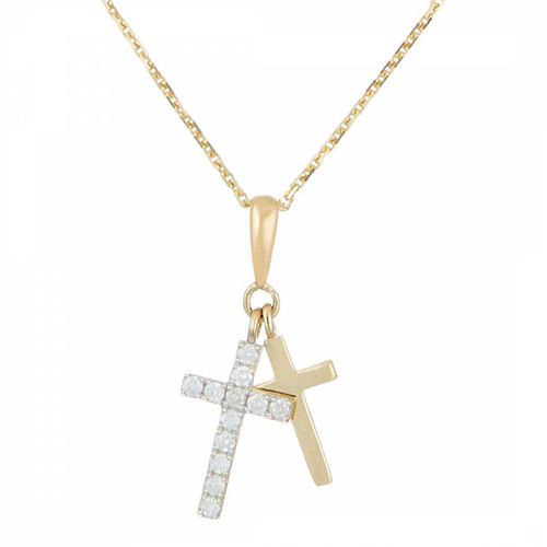 Gold "My Faith" Diamond Pendant Necklace - Artisan Joaillier - Modalova