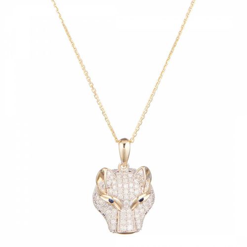 Quot;Panther" Diamond Sapphire Necklace - Diamond And Co - Modalova