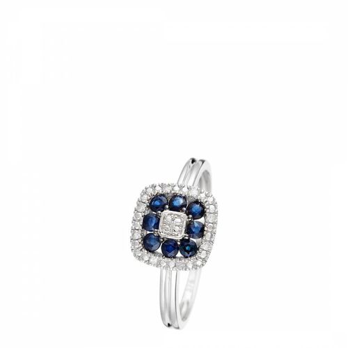 Quot;Volga" Sapphire Ring - Diamond And Co - Modalova