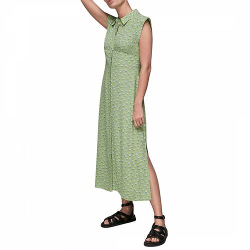 Green Shooting Floral Midi Dress - WHISTLES - Modalova