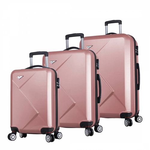 Rose Set Of 3 Diamond Suitcases - MyValice - Modalova