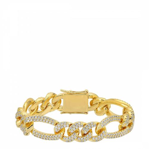 K Gold Figaro Link Cz Bracelet - Stephen Oliver - Modalova