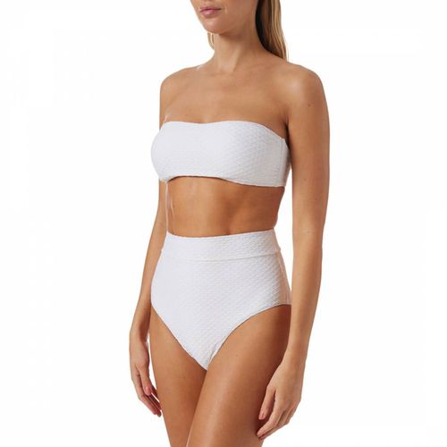 Melissa Odabash Ibiza White Slit Bandeau Bikini