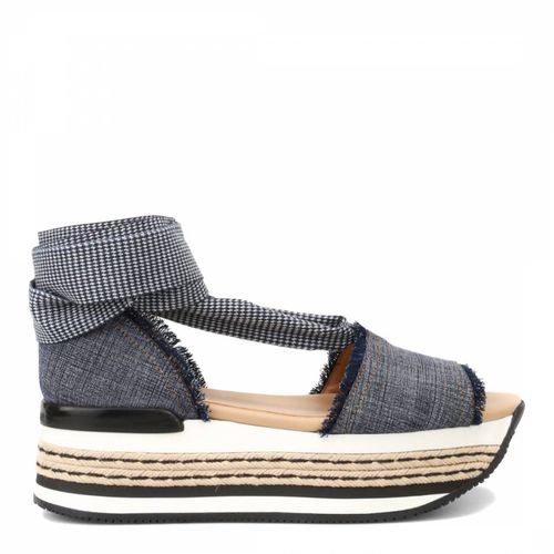 Grey And Black Wrap Up Sandal - Hogan - Modalova