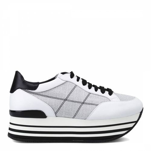 White Grey And Black Platform Sneakers - Hogan - Modalova