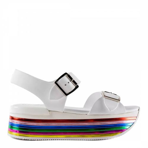 Double Buckled Platform Sandals - Hogan - Modalova